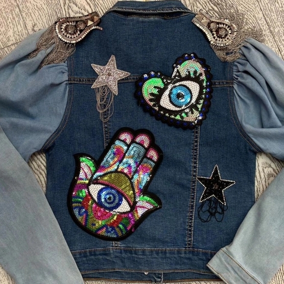 Hamsa Princess cut jacket handmade - Picture 1 of 3